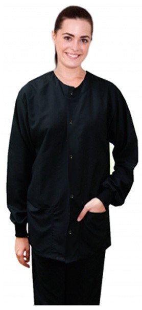 microfiber jacket 2 pocket full sleeve solid unisex with  rib (2 front pocket).