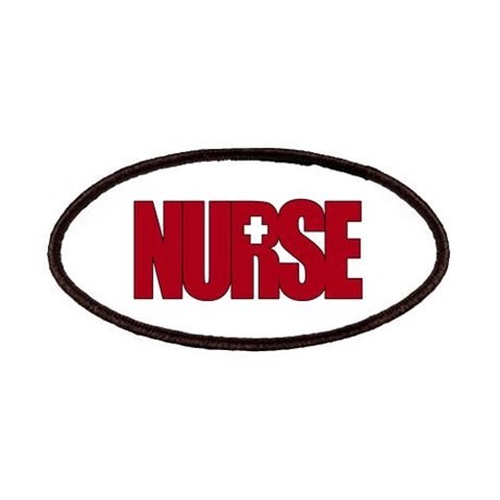 Embroidery patch nurse ( big red)